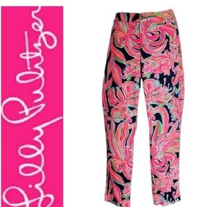 Lilly Pulitzer Stretch Multicolor Bright Pants. Size 14